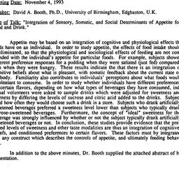 Minutes, 1993-11-04. Appeti...