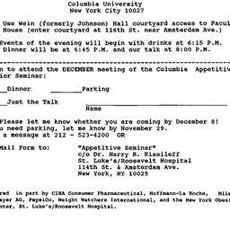 Announcements, 1993-12-09. ...