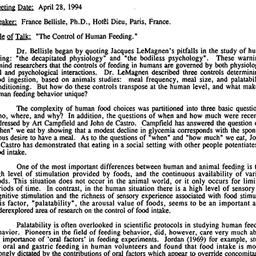 Minutes, 1994-04-28. Appeti...