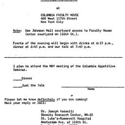Announcements, 1982-05-06. ...