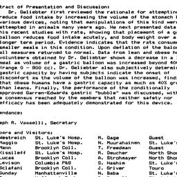 Minutes, 1986-11-06. Appeti...