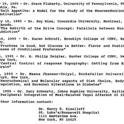 Announcements, 1994-09-05. ...