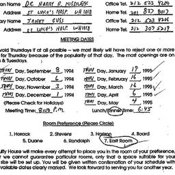 Announcements, 1995-05-06. ...
