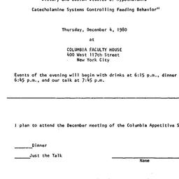 Announcements, 1980-12-04. ...
