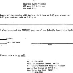 Announcements, 1981-02-05. ...