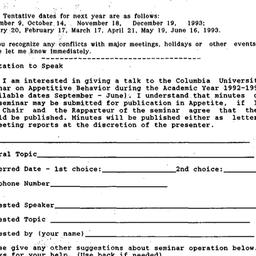Announcements, 1993-04-29. ...