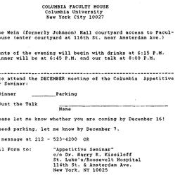 Announcements, 1992-12-17. ...