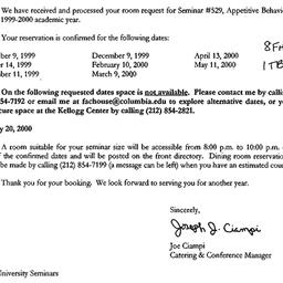 Correspondence, 2000-06-28....