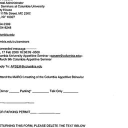 Announcements, 2000-03-09. ...