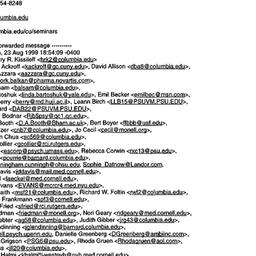 Announcements, 1999-09-09. ...