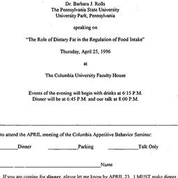 Announcements, 1996-04-25. ...