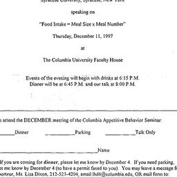 Announcements, 1997-12-11. ...