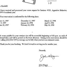 Correspondence, 1998-06-09....