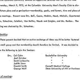 Minutes, 1972-03-09. Appeti...