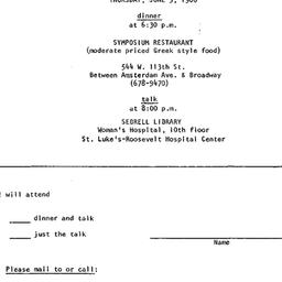 Announcements, 1980-06-05. ...
