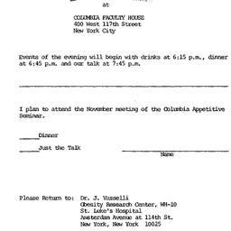 Announcements, 1979-11-15. ...
