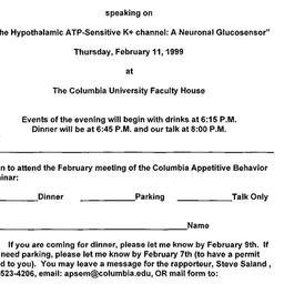 Announcements, 1999-02-11. ...