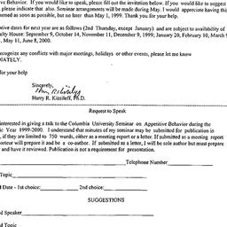 Announcements, 1999-03-24. ...