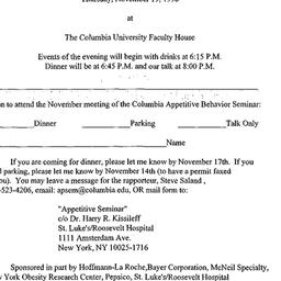 Announcements, 1998-11-19. ...