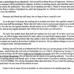 Announcements, 1999-08-25. ...