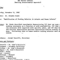 Minutes, 1982-11-11. Appeti...