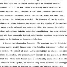 Minutes, 1972-09-14. Appeti...