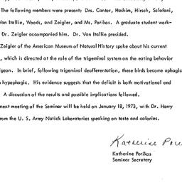 Minutes, 1972-12-07. Appeti...