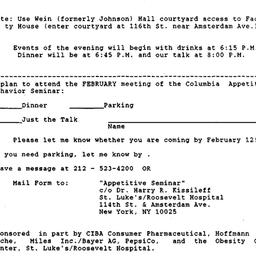 Announcements, 1992-02-19. ...