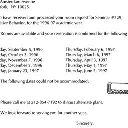 Correspondence, 1997-07-10....