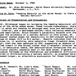 Minutes, 1985-10-03. Appeti...