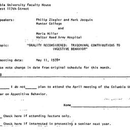 Announcements, 1978-04-20. ...