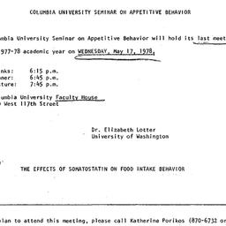 Announcements, 1978-05-17. ...