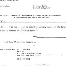 Announcements, 1978-01-19. ...