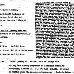 Announcements, 1990-02-05. ...
