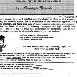 Announcements, 1994-03-10. ...