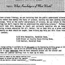Announcements, 1994-04-12. ...