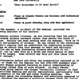 Minutes, 1994-04-28. Scient...