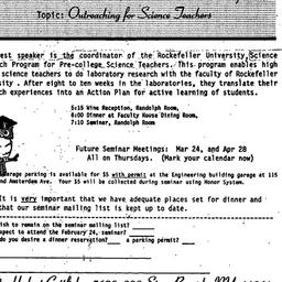 Announcements, 1994-02-16. ...