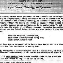 Announcements, 1994-12-06. ...