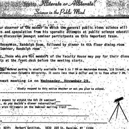 Announcements, 1995-10-24. ...