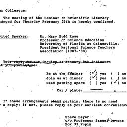 Announcements, 1988-02-10. ...