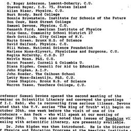 Minutes, 1987-10-08. Scient...