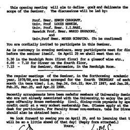 Announcements, 1988-04-06. ...