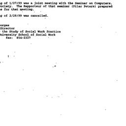 Correspondence, 1999-03-19....