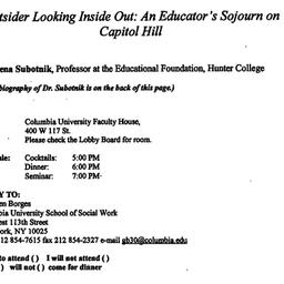 Announcements, 1999-04-29. ...