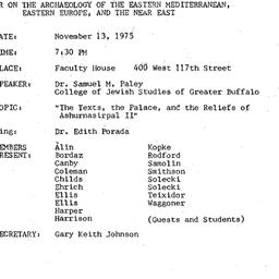 Minutes, 1975-11-13. The An...