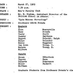 Minutes, 1969-03-27. The An...