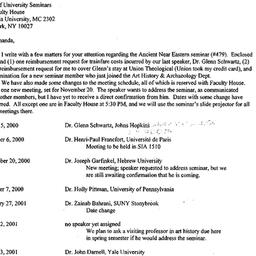Correspondence, 2000-10-16....