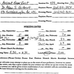 Correspondence, 2001-05-11....