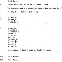 Minutes, 1984-03-08. The An...